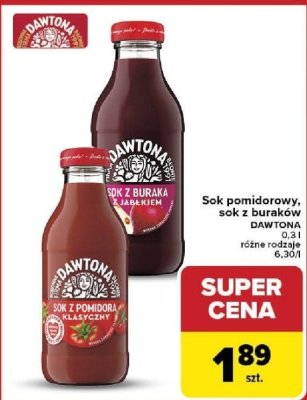 Sok pomidorowy, różne rodzaje promocja w Carrefour