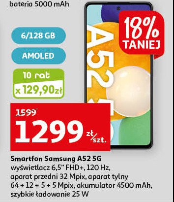 Smartfon a52s 5g Samsung galaxy promocja