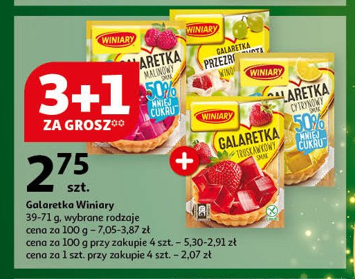 Galaretka malinowa 50% mniej cukru Winiary galaretka promocja