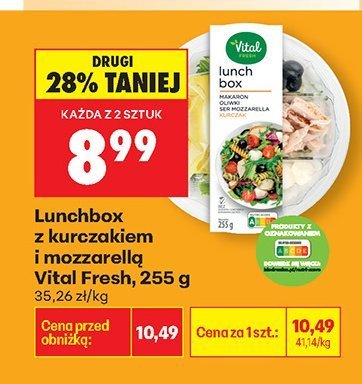 Lunchbox z kurczakiem i mozzarellą  promocja w Biedronka