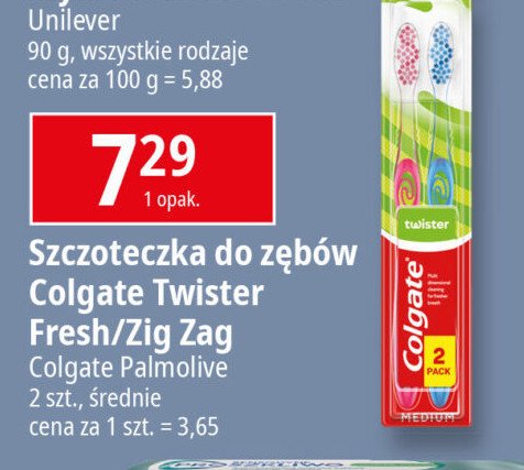 Szczoteczka do zębów medium Colgate twister fresh promocja