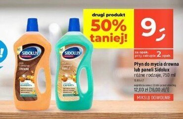Płyn do mycia drewna lub paneli Sidolux różne rodzaje, 750 ml promocja w Dealz