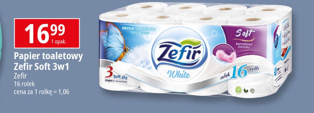 Papier toaletowy ZEFIR promocja