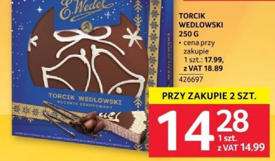 Torcik Wedlowski 200 g promocja w Selgros