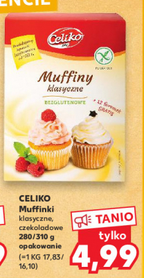 Muffiny czekoladowe z kremem budyniowym bezglutenowe Celiko promocja