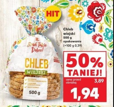 Chleb wiejski K-classic stąd takie dobre! promocja