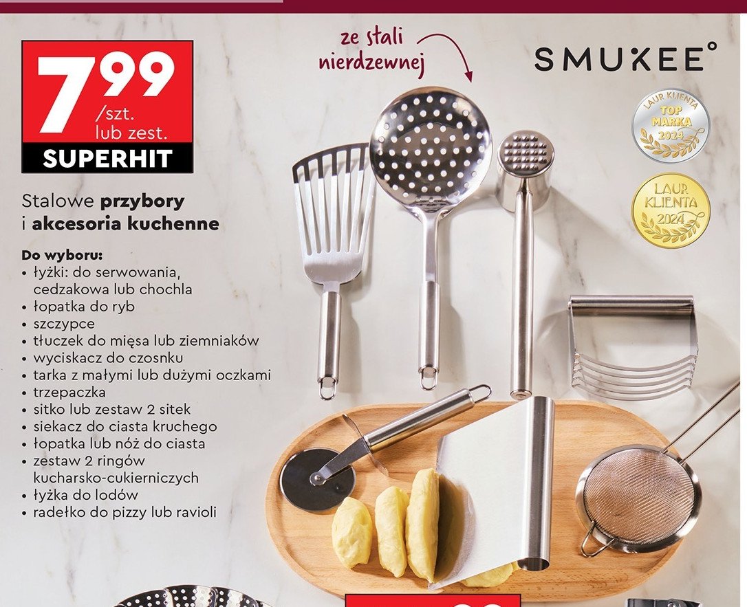 Miska z sitkiem Smukee kitchen promocja w Biedronka