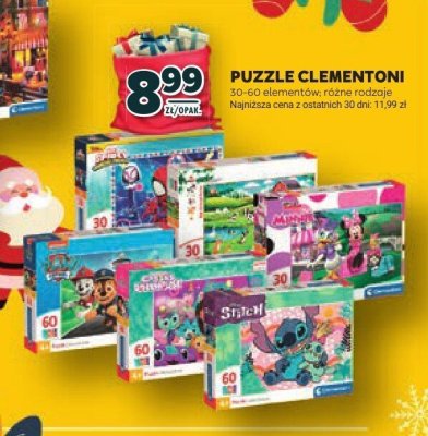 Puzzle Clementoni 50-60 elementów, różne rodzaje promocja w Stokrotka