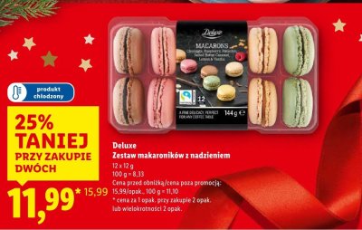 Makaroniki Deluxe Zestaw makaroników z nadzieniem promocja w Lidl