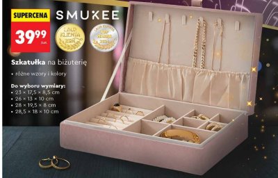 Szkatułka na biżuterię promocja w Biedronka