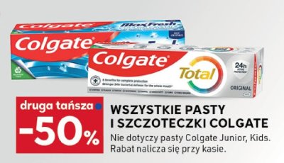 Wszystkie pasty i szczoteczki -50% Colgate promocja w Stokrotka