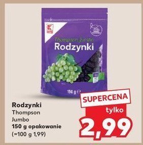 Rodzynki thompson jumbo K-classic promocja