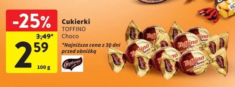 Cukierki toffino choco Goplana promocja