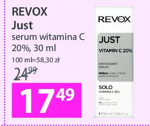 Serum vitamin c 20% Revuele revox just promocja
