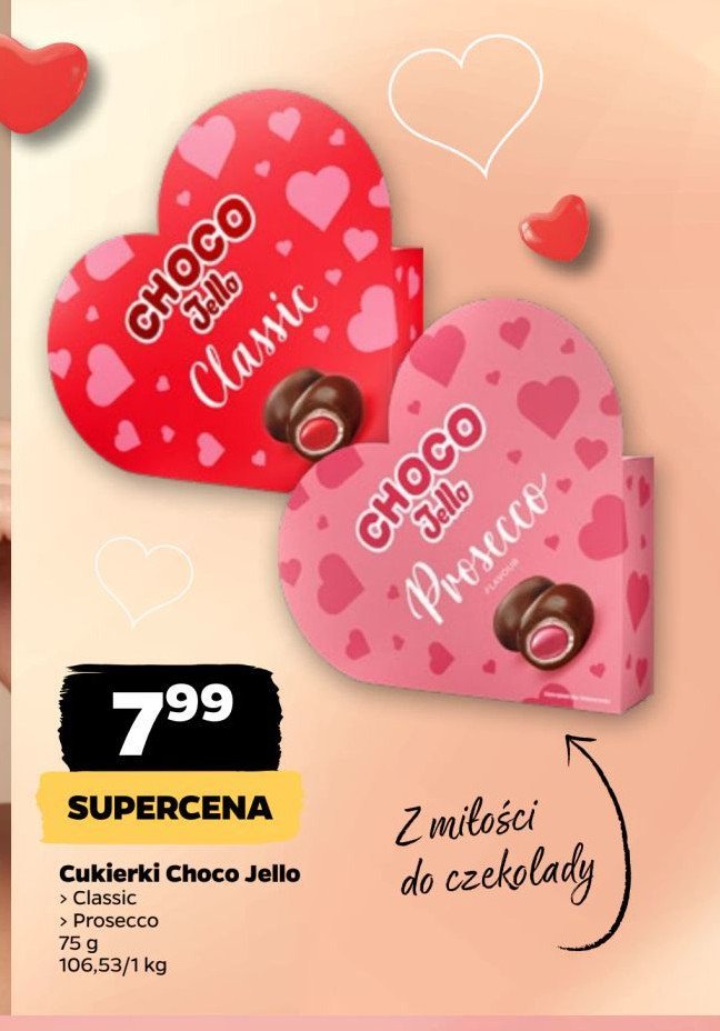 Cukierki czekoladowe choco jello classic Argo promocja