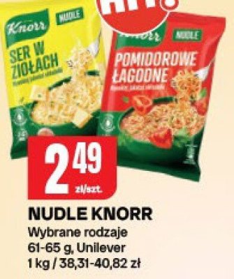Nudle KNORR promocja w Chorten