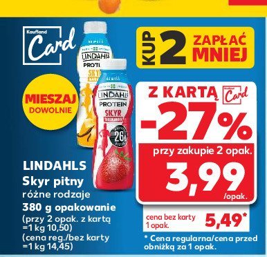Jogurt skyr wanilia Lindahls protein promocja