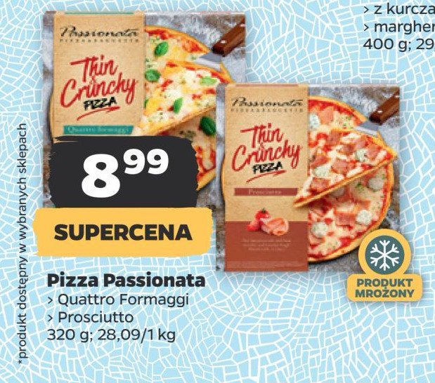 Pizza prosciutto Iglotex passionata promocja