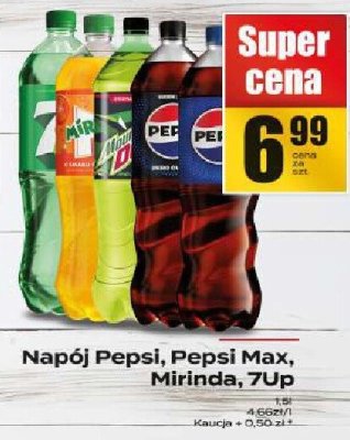 Napój Pepsi, Pepsi Max, Mirinda, 7UP promocja w Supeco