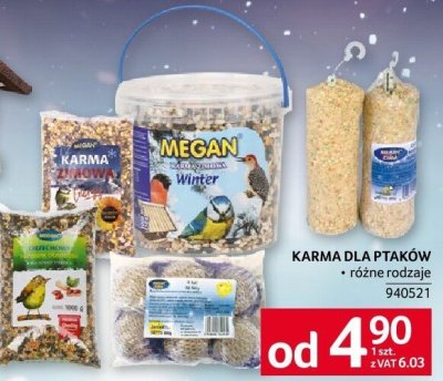 Karma dla ptaków różne rodzaje promocja w Selgros