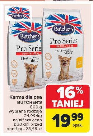 Karma dla psa z kurczakiem Butcher's pro series promocja