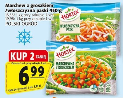Marchew z groszkiem/włoszczyzna paski 450 g POLSKI OGRÓD promocja w Prim Market