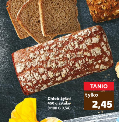 Chleb żytni na zakwasie Z naszej piekarni kaufland promocja w Supeco