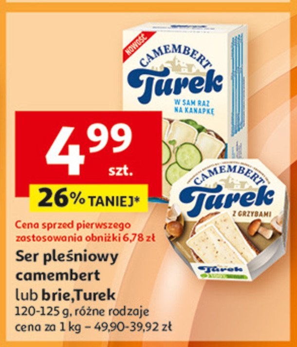 Ser camembert naturalny na kanapkę Turek naturek Turek 123 promocja