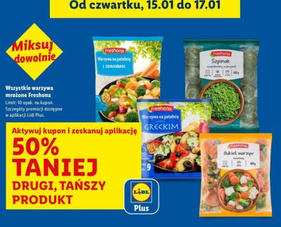 Warzywa mrożone wszystkie rodzaje promocja w Lidl