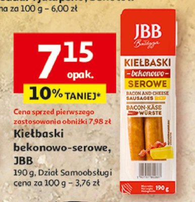 Kie艂baski bekonowo-serowe Jbb ba艂dyga promocja