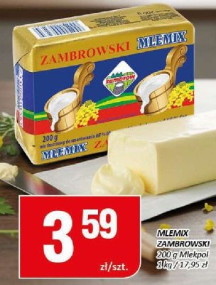 Masło MLEMIX Zambrowski promocja w Chorten
