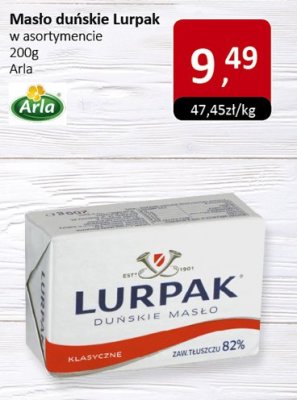 Masło duńskie Lurpak w asortymencie 200g promocja w Market Point