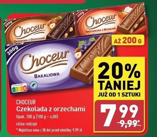 Czekolada orzechowa Choceur promocja