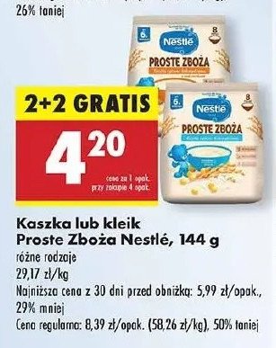 Kaszka ryżowo-kukurydziana Nestle proste zboża promocja