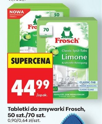 Tabletki do zmywarki Frosch, 50 szt./70 szt. promocja w Biedronka