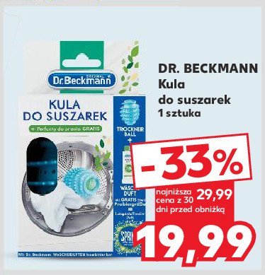 Kula do suszarek Dr. beckmann promocja