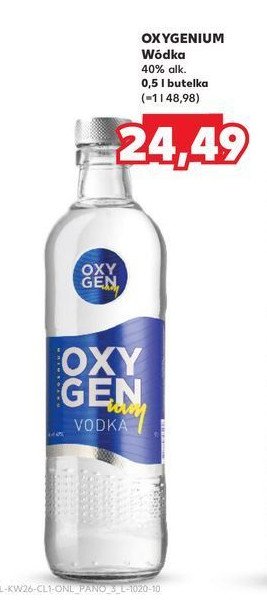 Wódka Oxygenium promocja w Kaufland