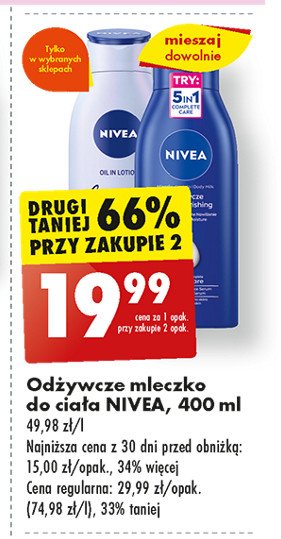 Olejek w balsamie róża i olejek arganowy Nivea olejek w balsamie promocja