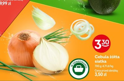 Cebula żółta siatka promocja w Żabka