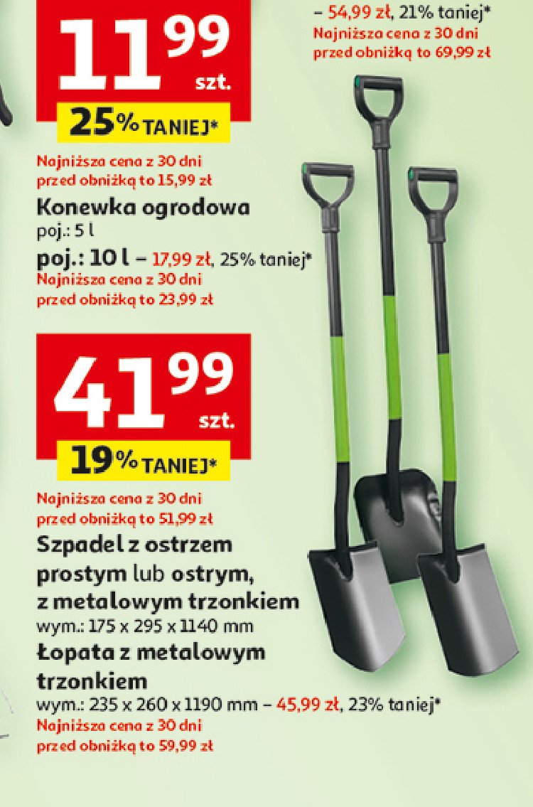 Szpadel prosty promocja w Auchan