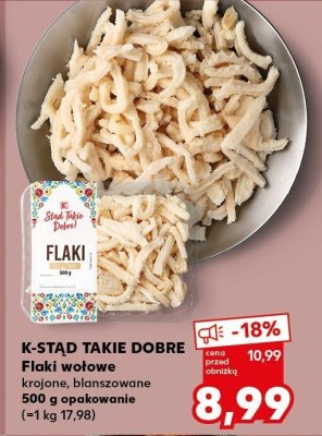 Flaki wołowe krajone, pakowane próżniowo promocja w Kaufland