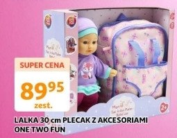 Lalka z plecakiem i akcesoriami 30 cm One two fun promocja