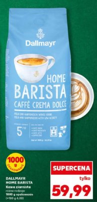 Kawa ziarnista Dallmayr Home Barista różne rodzaje 1000 g promocja w Kaufland