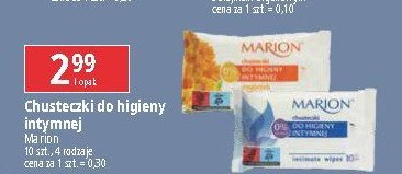 Chusteczki do higieny intymnej Marion promocja