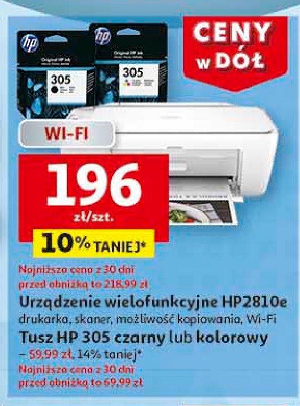 Tusz original 305 czarny Hp promocja w Auchan