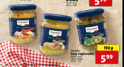 Krem z oliwek Italiamo promocja