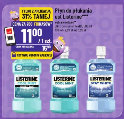 Płyn do płukania ust Cool Mint Listerine promocja w POLOmarket
