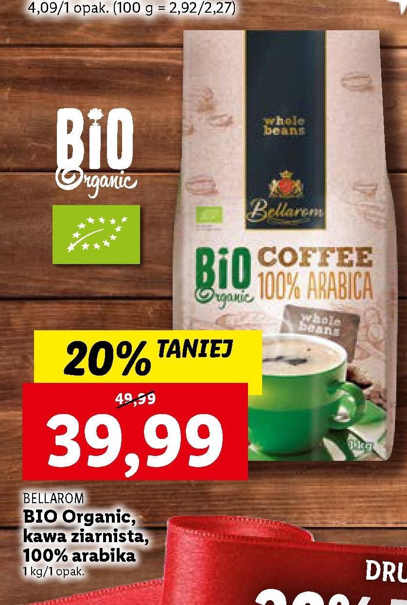 Kawa Bellarom bio organic coffe 100% arabica promocja