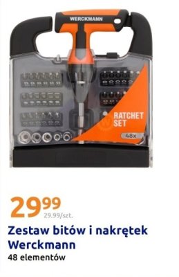 Zestaw bitów i nakrętek Werckmann Ratchet Set promocja w Action