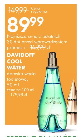 Woda toaletowa Davidoff cool water woman promocja